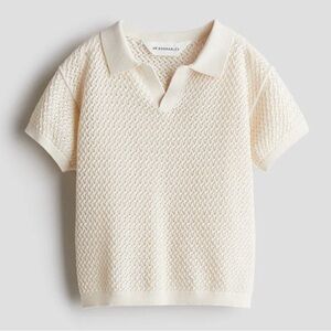H&M Baby Crochet Knitted Polo Size 9M